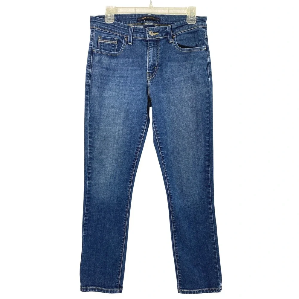 Levi's Jeans‎ Womens 10 M Mid Rise Skinny Medium Wash Denim Stretch Casual